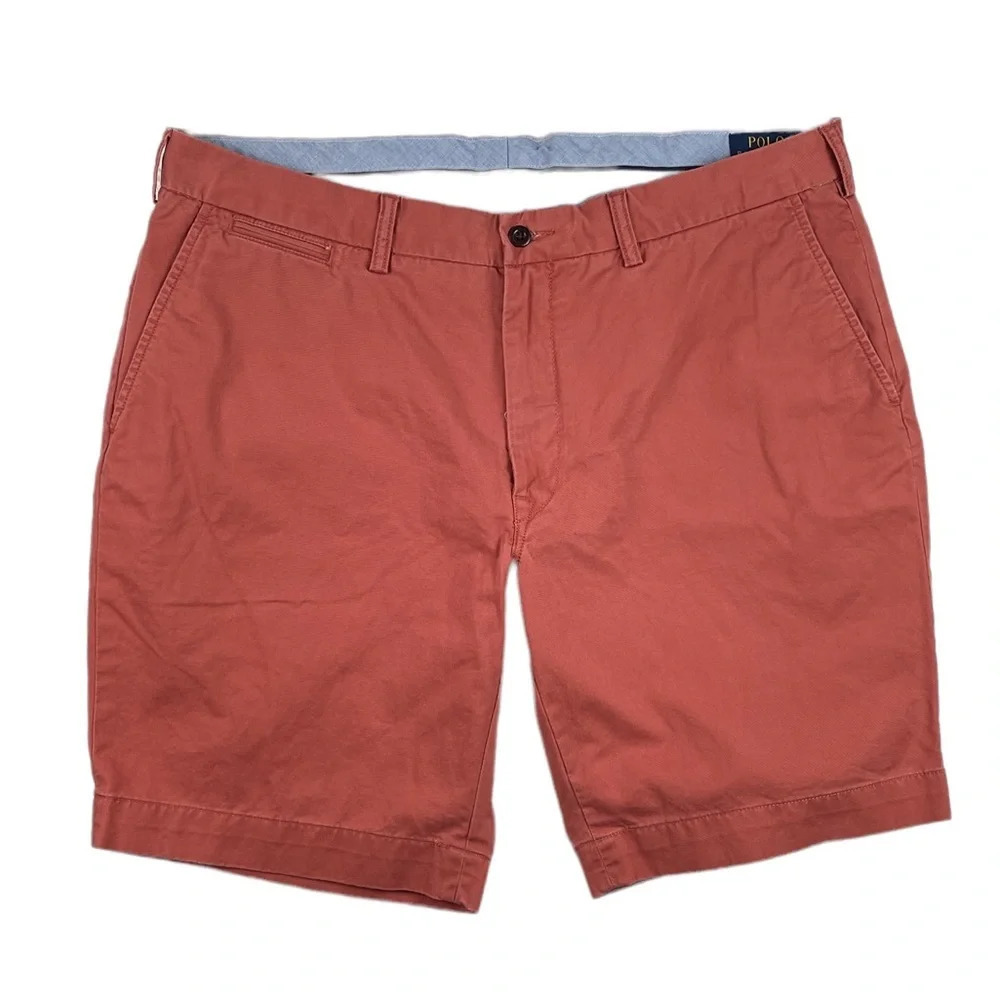SH54 Mens Polo Ralph Lauren Designer Stretch Classic Fit Chino Shorts 38